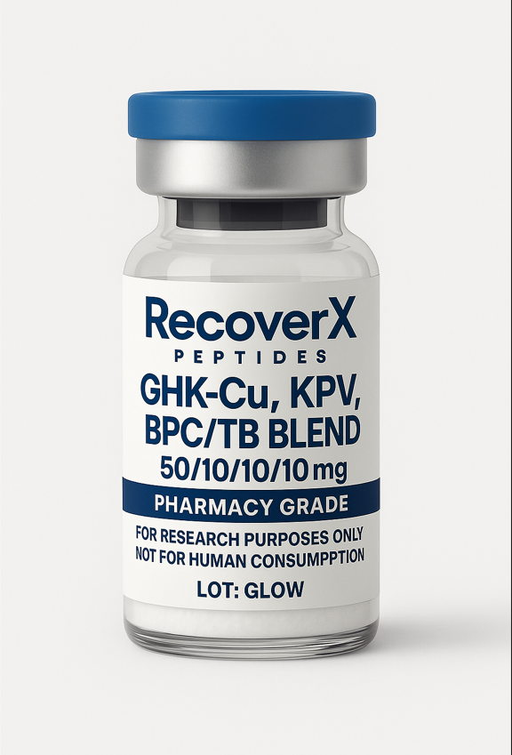 GHK-Cu, KPV, BPC/TB BLEND 50/10/10/10 mg